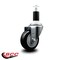 Service Caster 3.5'' Black Poly Wheel Swivel 1-3/8'' Expanding Stem Caster SCC-EX20S3514-PPUB-BLK-138 - alternate 4